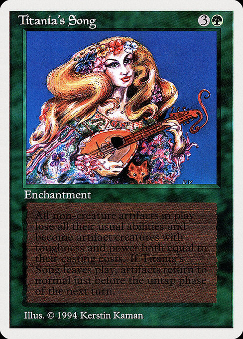 Magic the Gathering Card - Titania's Song - MTG Circle