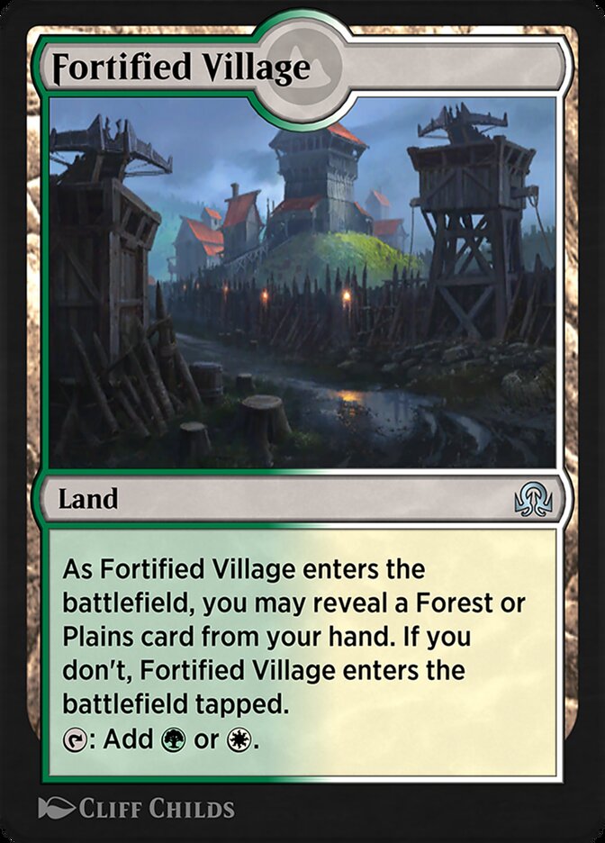 Magic the Gathering Card - Fortified Village - MTG Circle