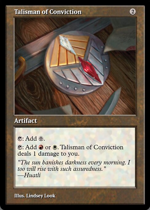 Magic the Gathering Card - Talisman of Conviction - MTG Circle