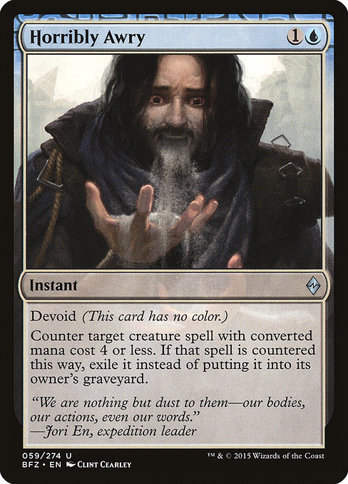Magic the Gathering Card - Horribly Awry - MTG Circle