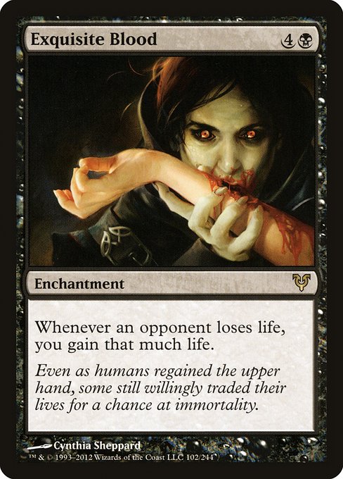 Magic the Gathering Card - Exquisite Blood - MTG Circle