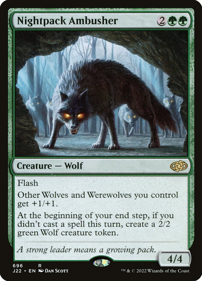 Magic the Gathering Card - Nightpack Ambusher - MTG Circle