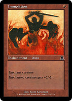 Magic the Gathering Card - Immolation - MTG Circle