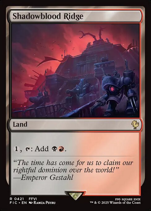 Magic the Gathering Card - Shadowblood Ridge - MTG Circle