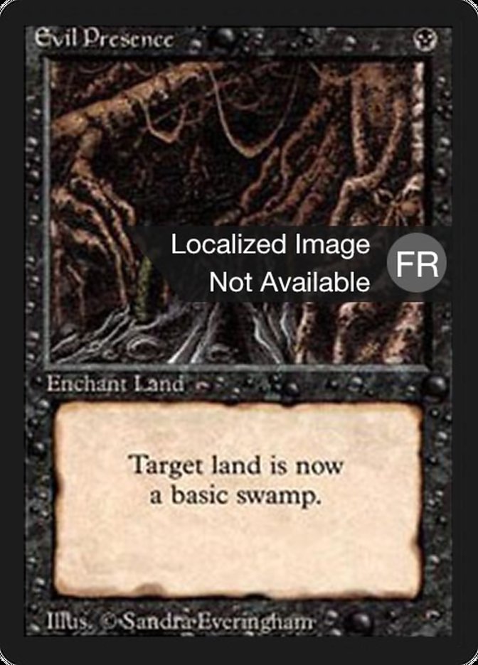 Magic the Gathering Card - Evil Presence - MTG Circle