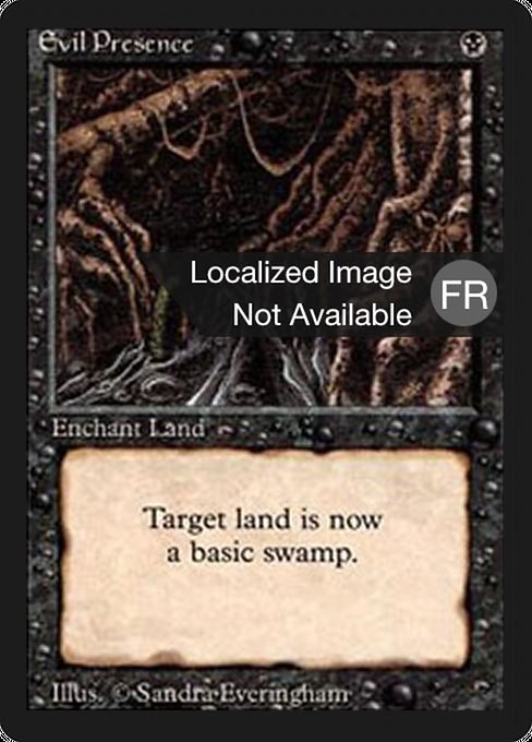 Magic the Gathering Card - Evil Presence - MTG Circle