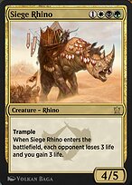 Magic the Gathering Card - Siege Rhino - MTG Circle