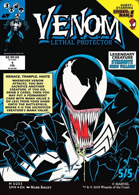 Magic the Gathering Card - Venom, Lethal Protector - MTG Circle