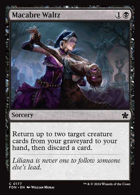 Magic the Gathering Card - Macabre Waltz - MTG Circle