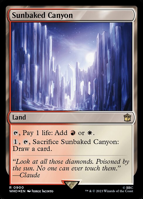 Magic the Gathering Card - Sunbaked Canyon - MTG Circle