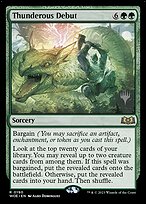 Magic the Gathering Card - Thunderous Debut - MTG Circle