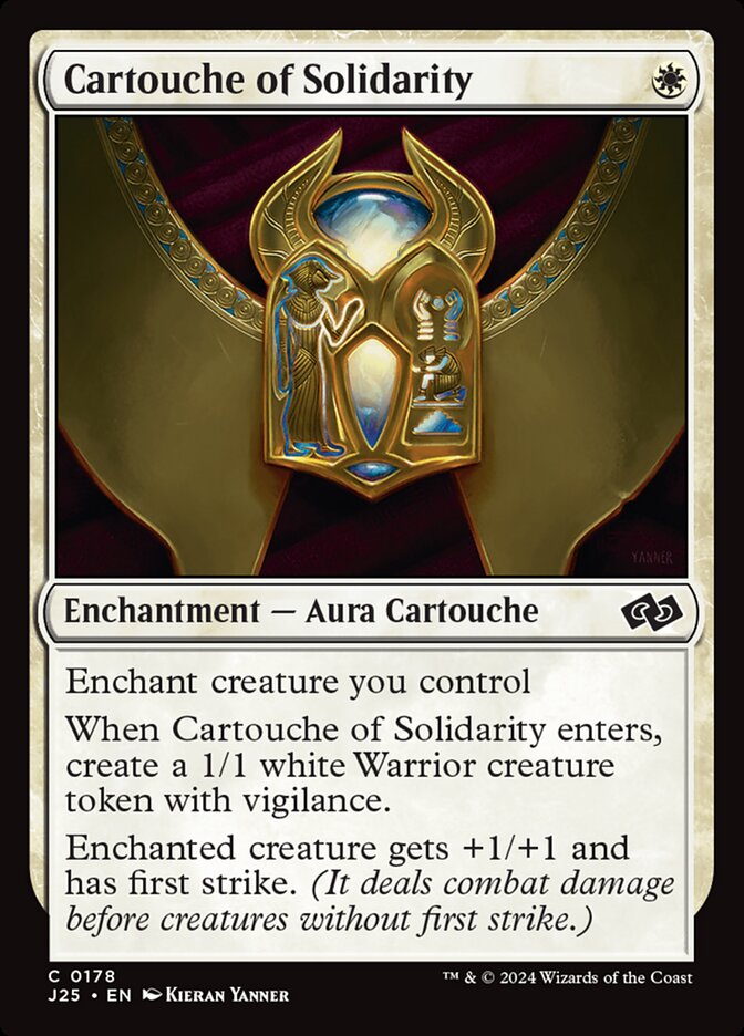 Magic the Gathering Card - Cartouche of Solidarity - MTG Circle