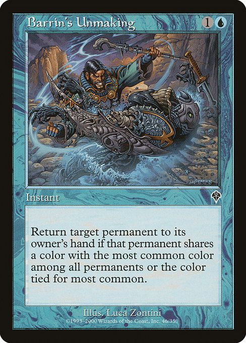 Magic the Gathering Card - Barrin's Unmaking - MTG Circle