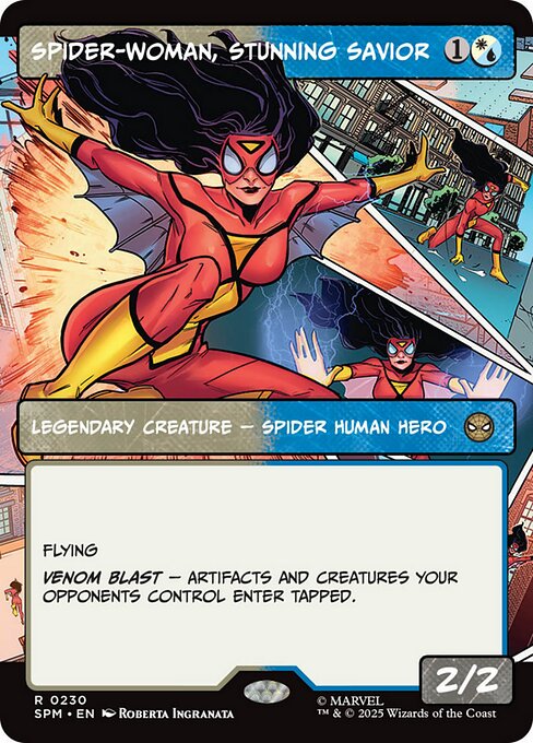 Magic the Gathering Card - Spider-Woman, Stunning Savior - MTG Circle