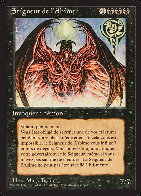 Magic the Gathering Card - Lord of the Pit - MTG Circle