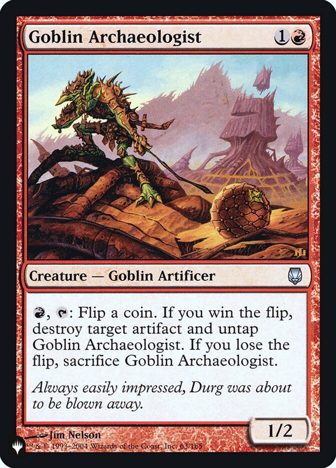 Magic the Gathering Card - Goblin Archaeologist - MTG Circle