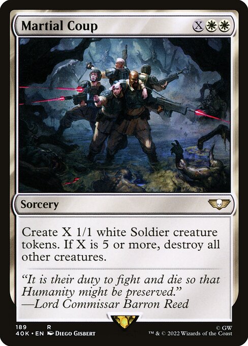 Magic the Gathering Card - Martial Coup - MTG Circle
