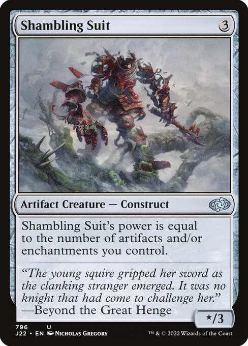 Magic the Gathering Card - Shambling Suit - MTG Circle