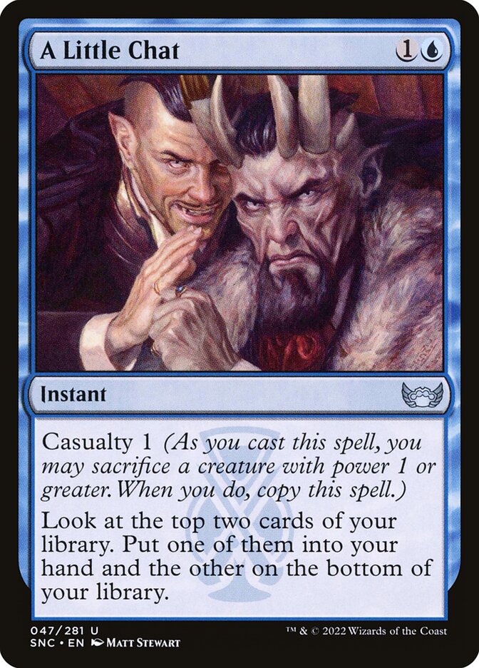 Magic the Gathering Card - A Little Chat - MTG Circle