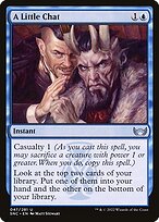 Magic the Gathering Card - A Little Chat - MTG Circle
