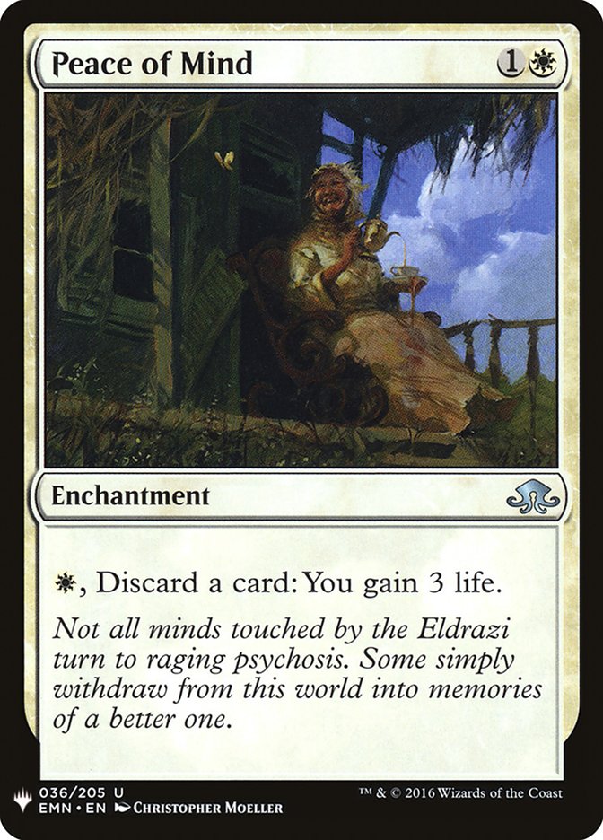 Magic the Gathering Card - Peace of Mind - MTG Circle
