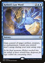 Magic the Gathering Card - Kefnet's Last Word - MTG Circle