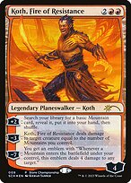 Magic the Gathering Card - Koth, Fire of Resistance - MTG Circle