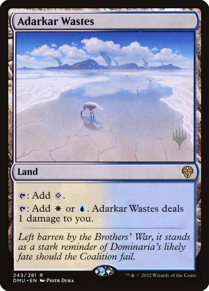 Magic the Gathering Card - Adarkar Wastes - MTG Circle