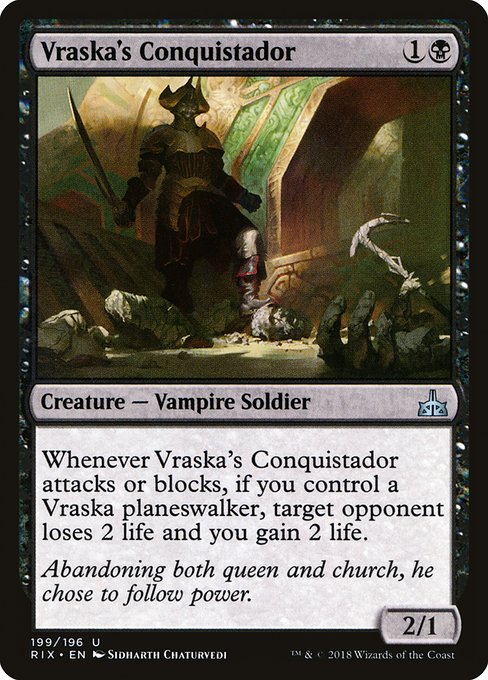 Magic the Gathering Card - Vraska's Conquistador - MTG Circle