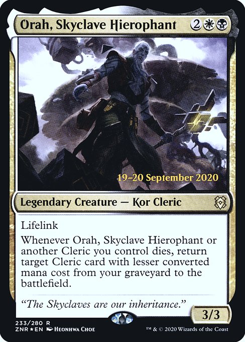 Magic the Gathering Card - Orah, Skyclave Hierophant - MTG Circle