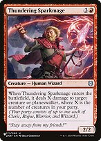 Magic the Gathering Card - Thundering Sparkmage - MTG Circle