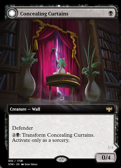 Magic the Gathering Card - Concealing Curtains - MTG Circle