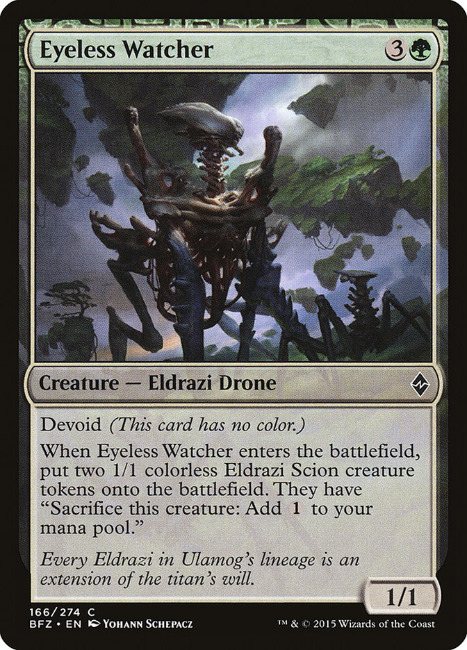 Magic the Gathering Card - Eyeless Watcher - MTG Circle