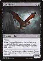 Magic the Gathering Card - Courier Bat - MTG Circle