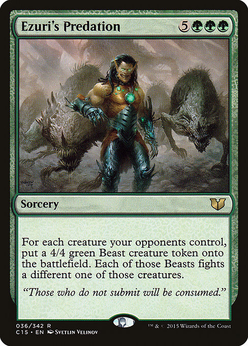 Magic the Gathering Card - Ezuri's Predation - MTG Circle