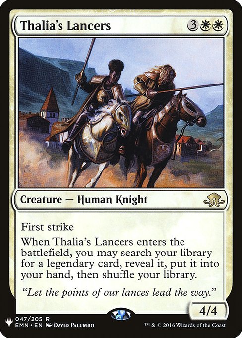 Magic the Gathering Card - Thalia's Lancers - MTG Circle