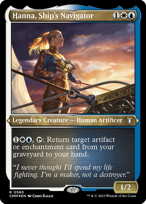 Magic the Gathering Card - Hanna, Ship's Navigator - MTG Circle