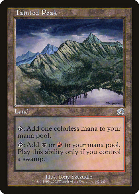 Magic the Gathering Card - Tainted Peak - MTG Circle