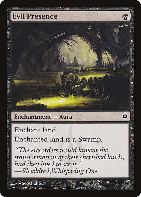 Magic the Gathering Card - Evil Presence - MTG Circle