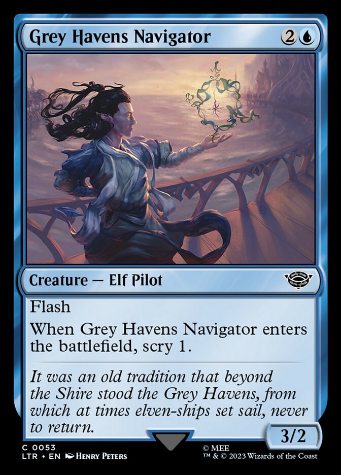 Magic the Gathering Card - Grey Havens Navigator - MTG Circle