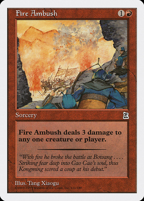 Magic the Gathering Card - Fire Ambush - MTG Circle