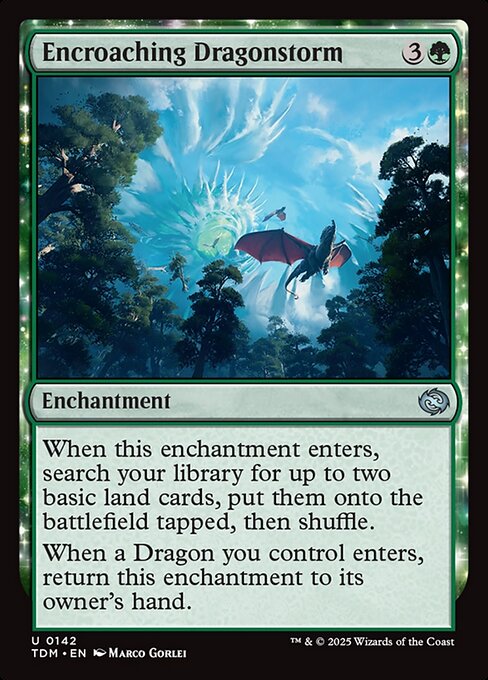 Magic the Gathering Card - Encroaching Dragonstorm - MTG Circle