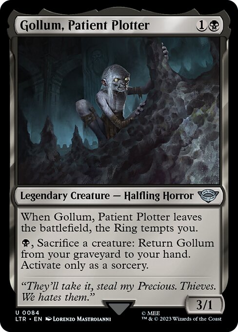 Magic the Gathering Card - Gollum, Patient Plotter - MTG Circle