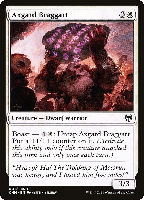 Magic the Gathering Card - Axgard Braggart - MTG Circle