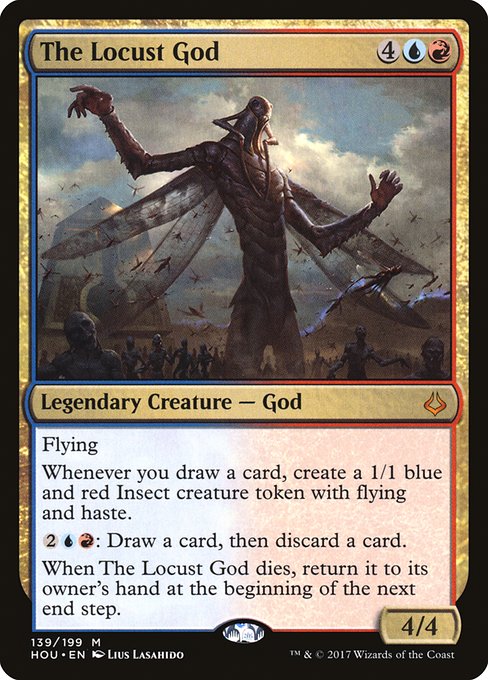 Magic the Gathering Card - The Locust God - MTG Circle