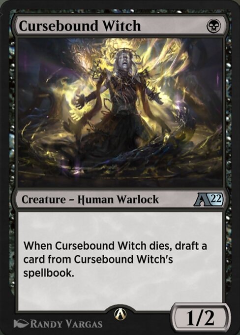 Magic the Gathering Card - Cursebound Witch - MTG Circle