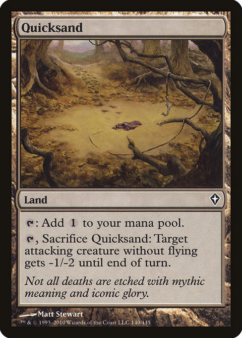 Magic the Gathering Card - Quicksand - MTG Circle