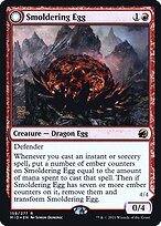 Magic the Gathering Card - Smoldering Egg // Ashmouth Dragon - MTG Circle