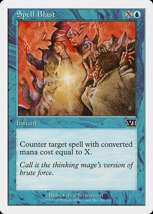 Magic the Gathering Card - Spell Blast - MTG Circle