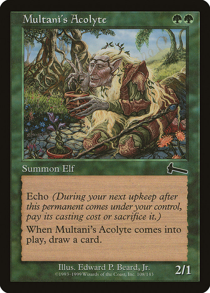 Magic the Gathering Card - Multani's Acolyte - MTG Circle